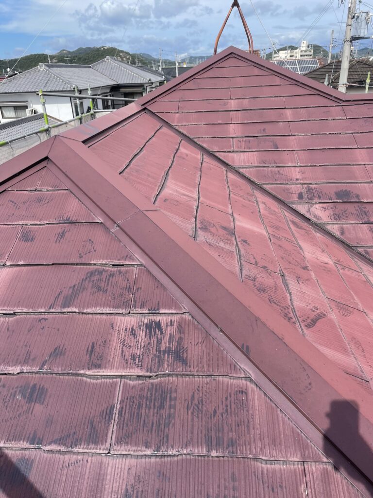 加古川市で屋根塗装とベランダ笠木をリフォームしました！雨漏りも止まり一安心😌